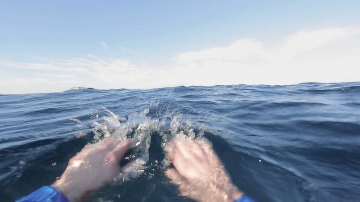В воде от первого лица