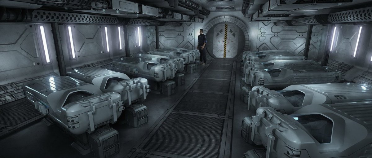 Alien Covenant интерьер корабля Завет концепт арт