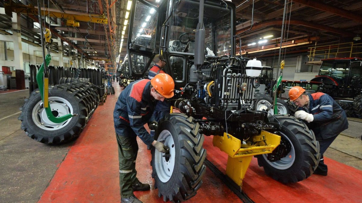 Тракторный завод в Белоруссии