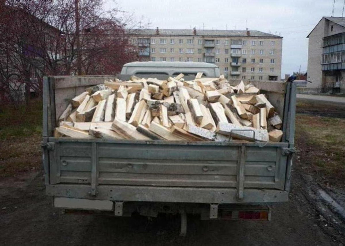 Дрова березовые колотые Газель