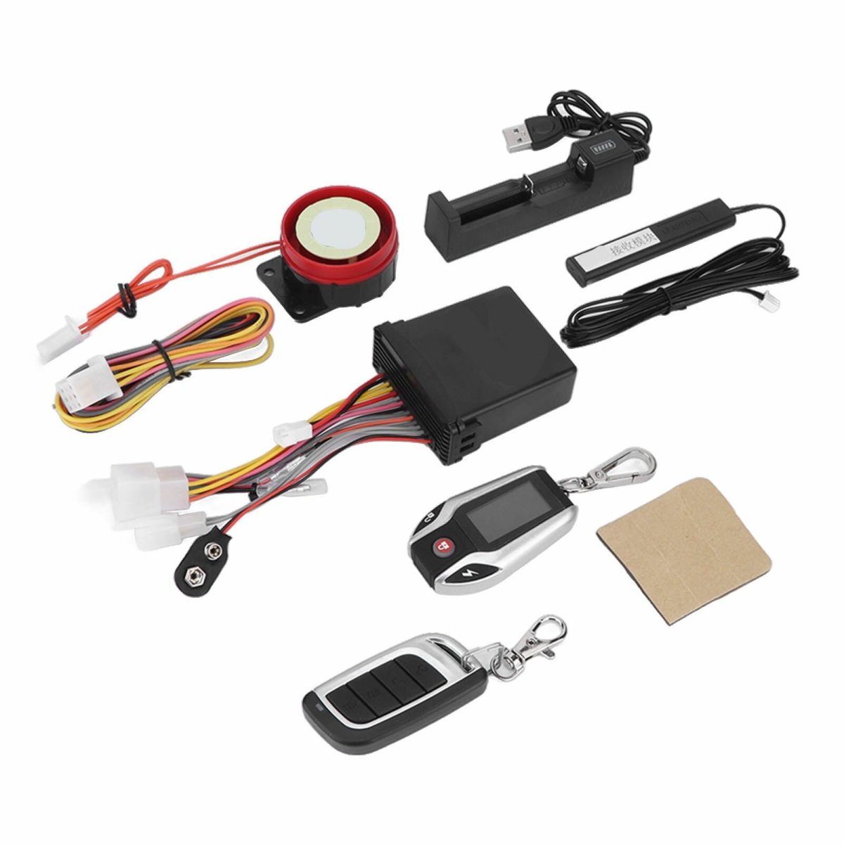 Two way Motorcycle Alarm System with LCD
