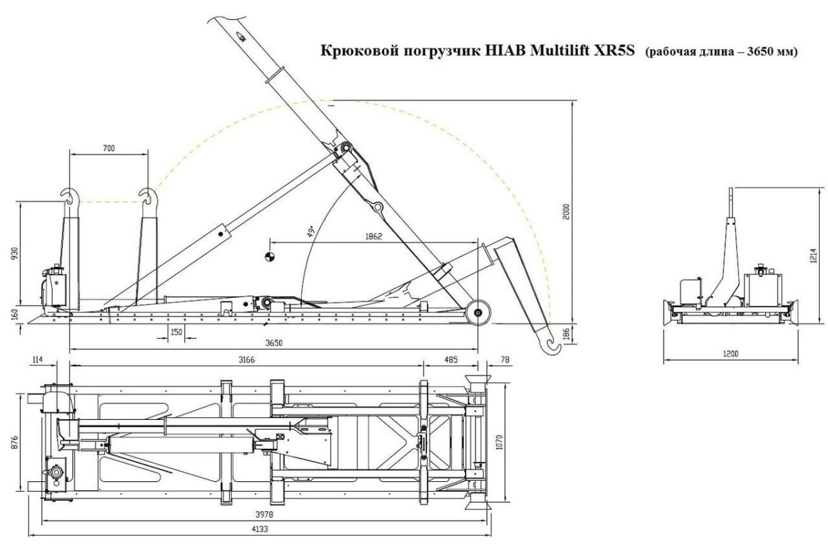 Крюковый мультилифт Palfinger PH t22 SLD 5