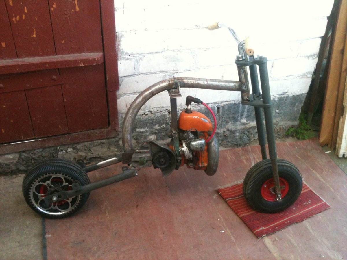 Мопед из бензопилы Урал 2 электрон