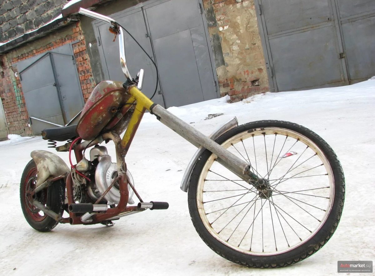 Мопед Карпаты с мотором от бензопилы Дружба 4