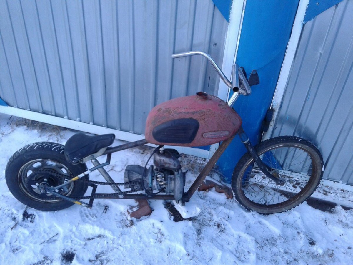 Скутер из бензопилы Урал 2