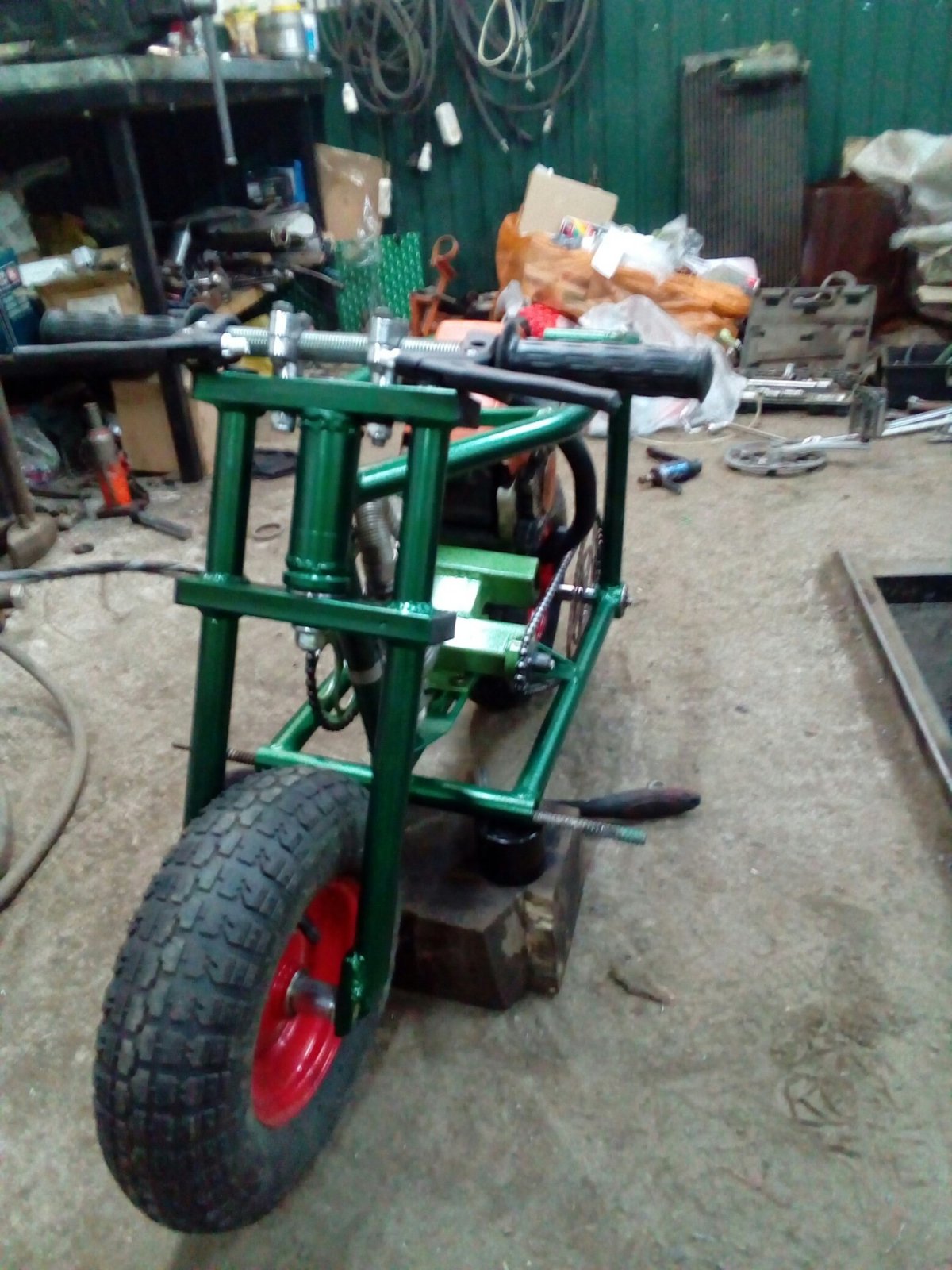 Мопед из бензопилы штиль