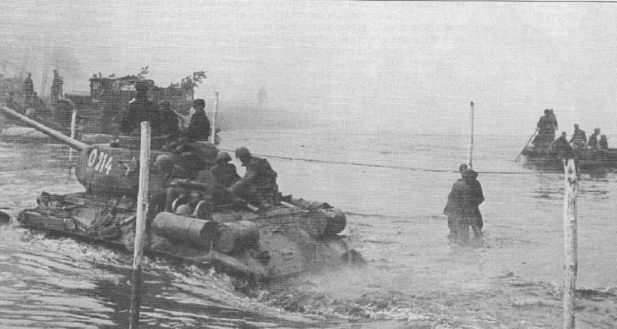 Форсирование реки Одер в 1945