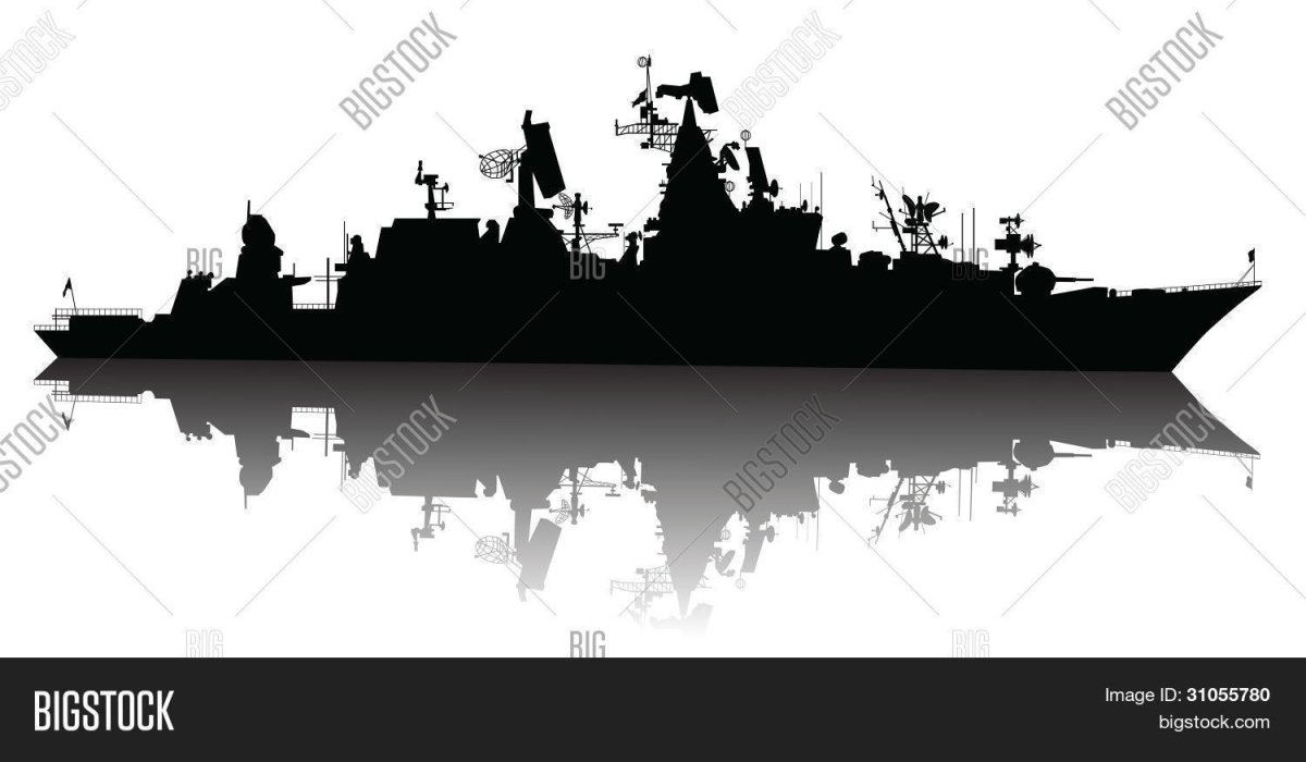 Крейсер Петр Великий силуэт