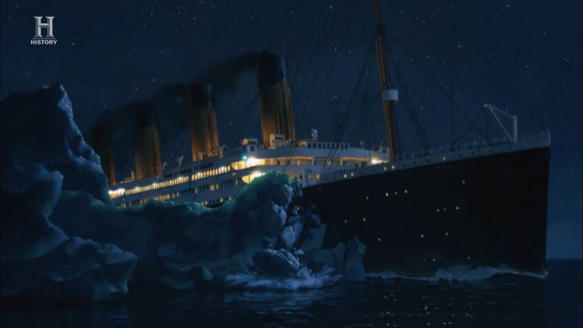 Титаник столкновение