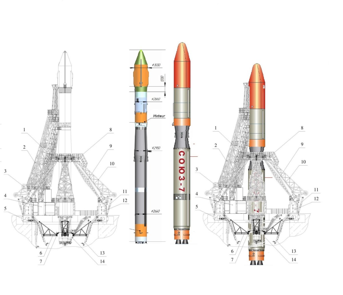 РН Союз чертеж