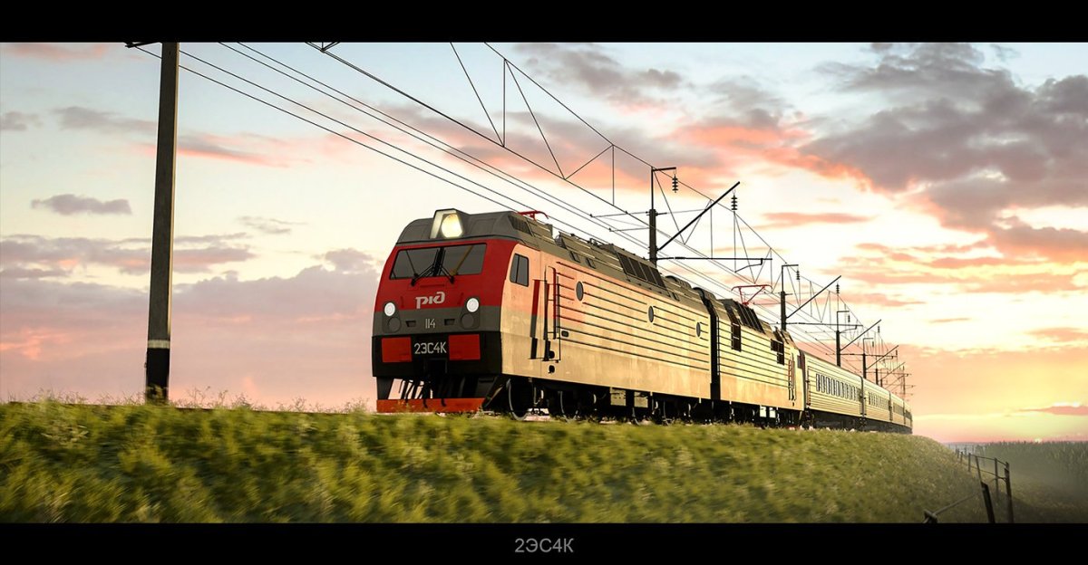 Электровоз 2эс4к