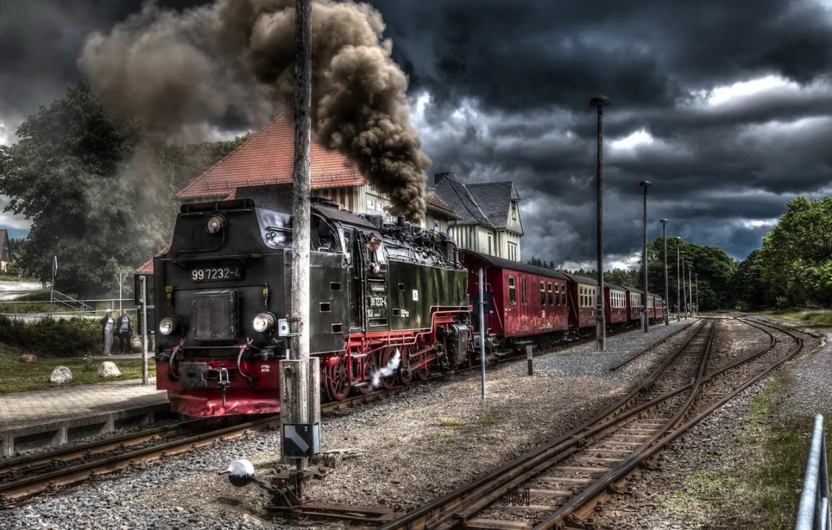 О поездах и железной дороге