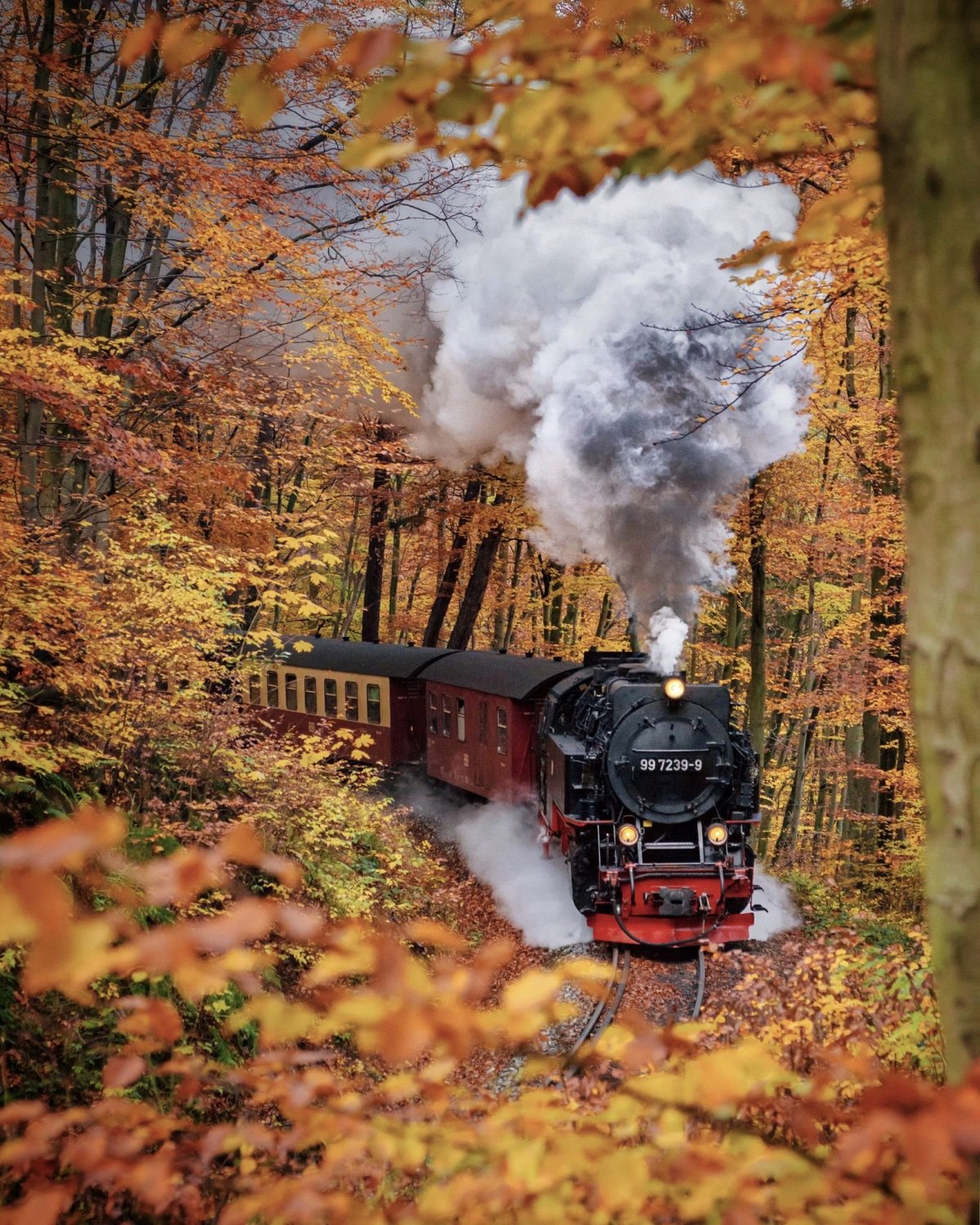 Пейзаж с железной дорогой
