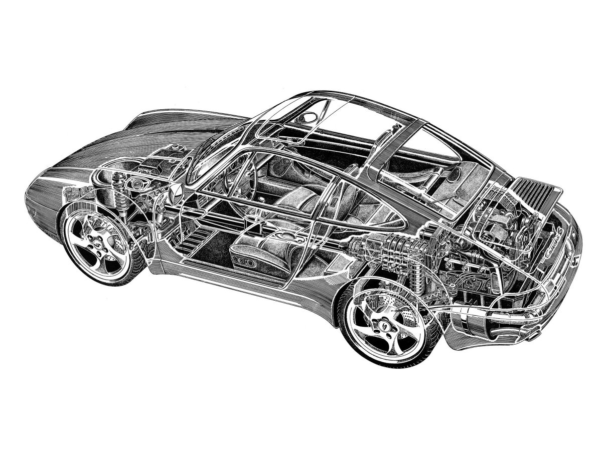 Porsche 911 Blueprint