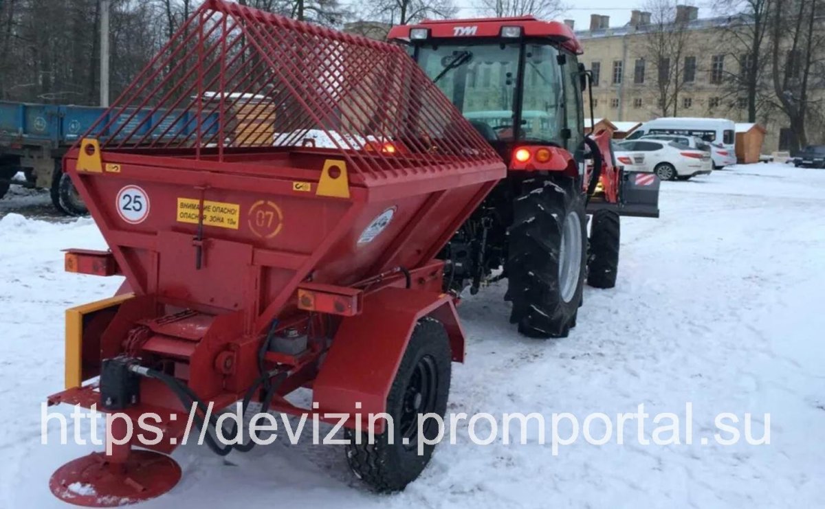 Прицепной пескоразбрасыватель л-415