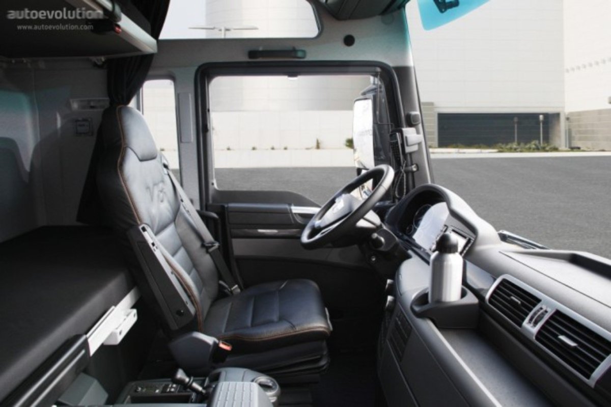 Кабина ман ТГХ внутри