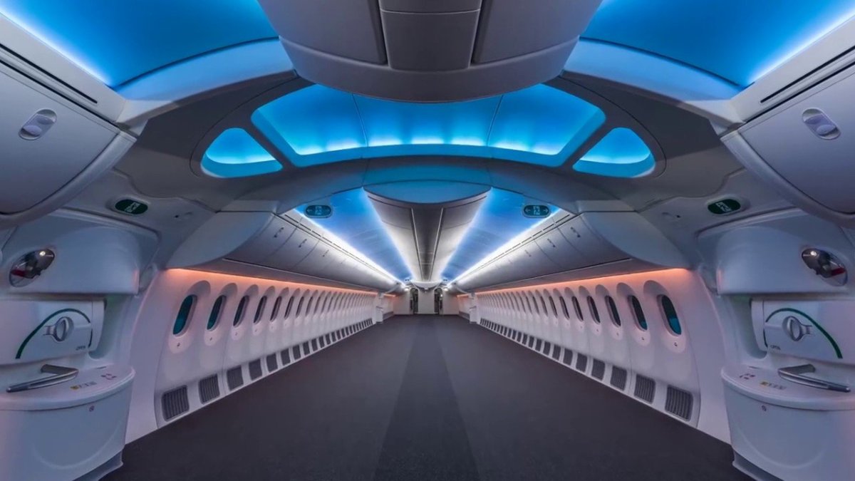Боинг 787 внутри