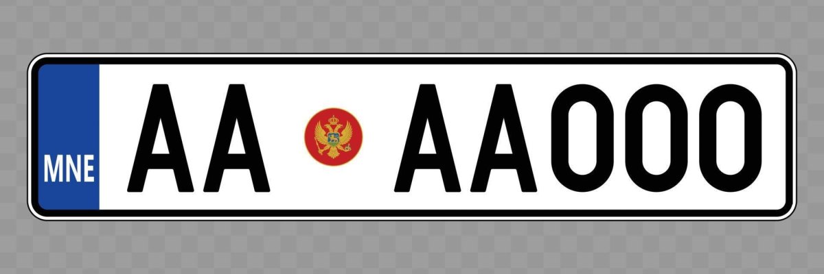 Montenegro eu car number