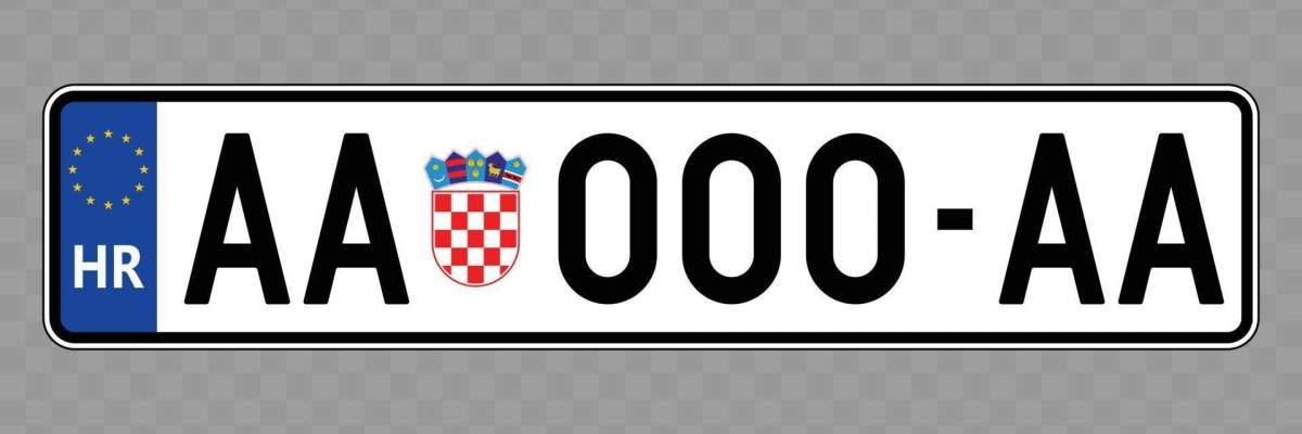 Автомобильные номера Хорватии