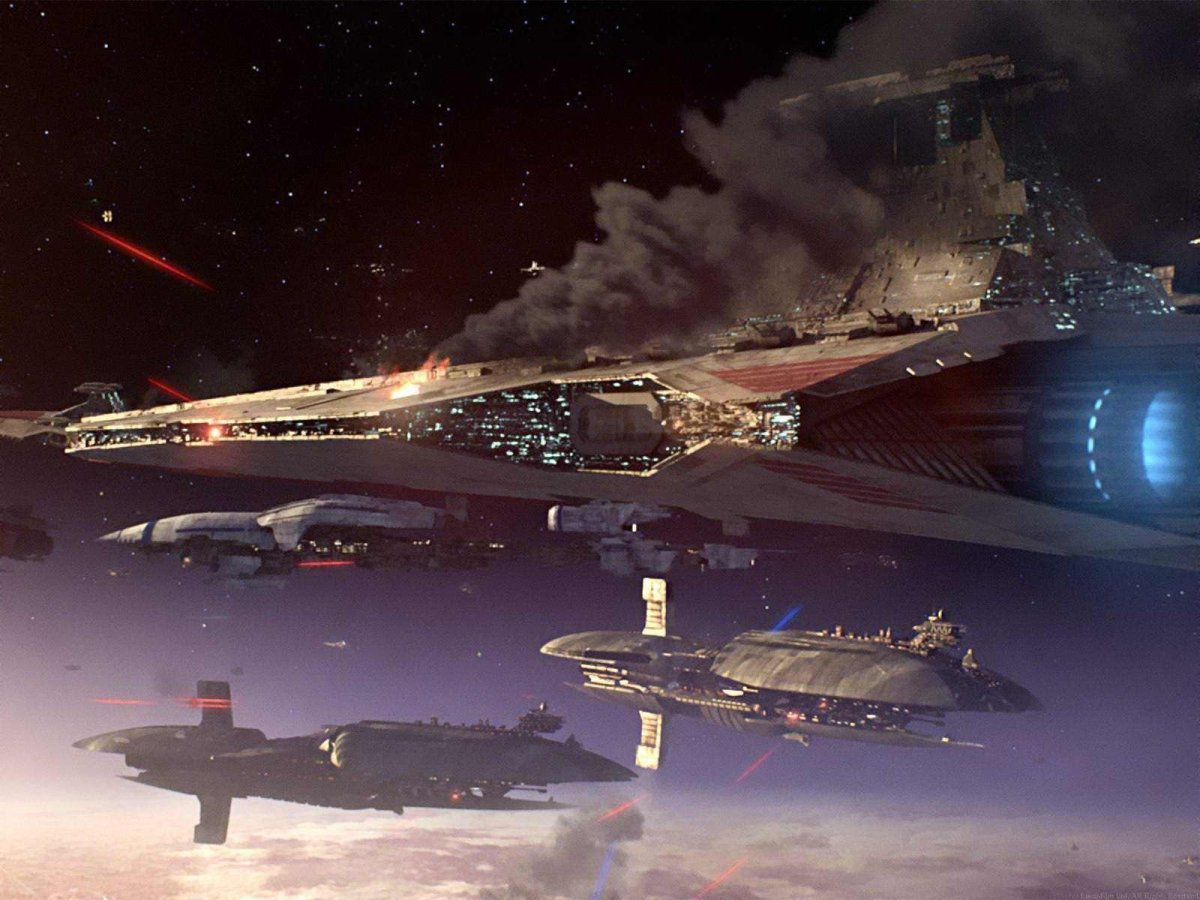 Космический бой Звездные войны войны клонов