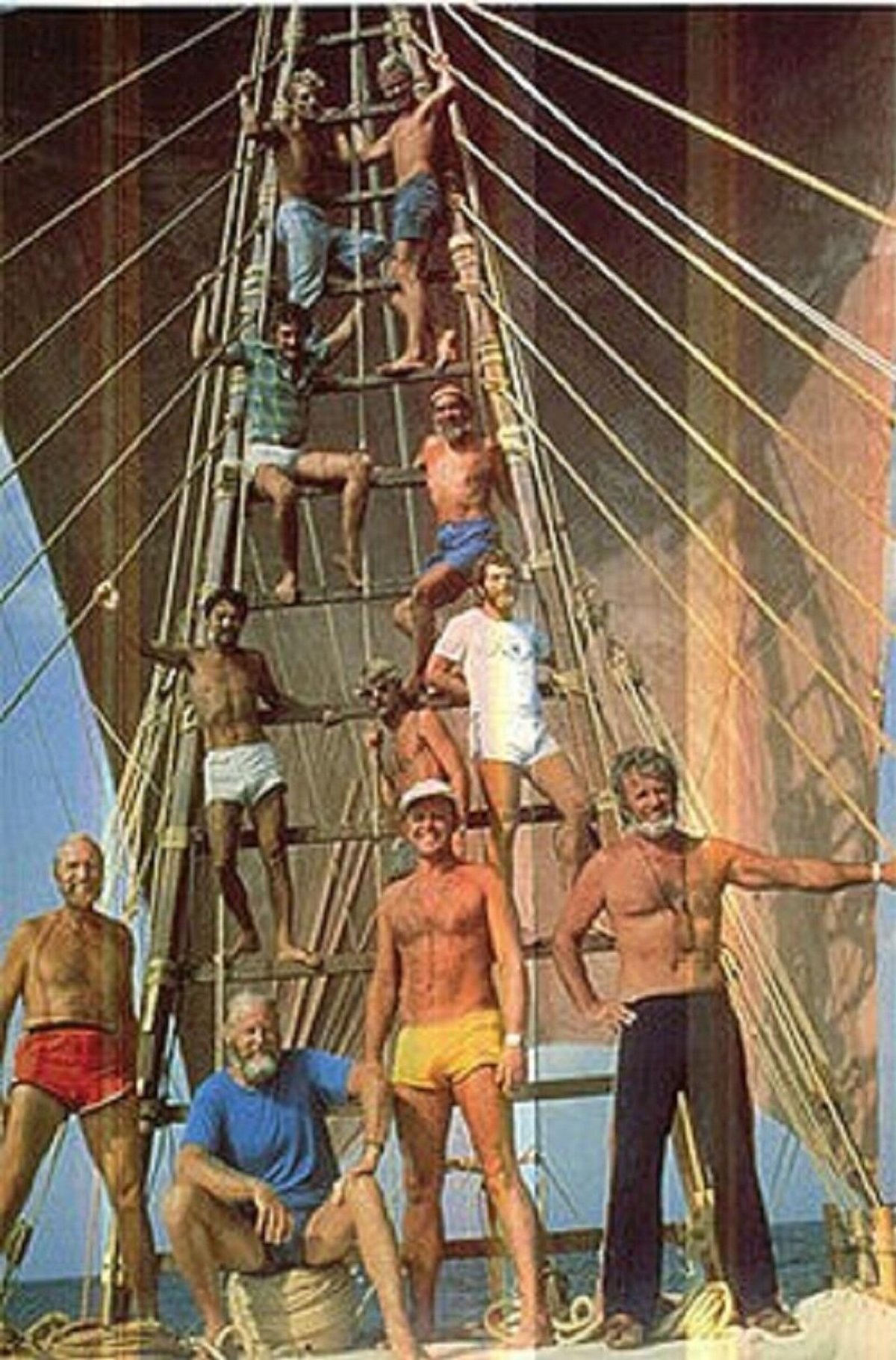 Юрий Сенкевич и тур Хейердал Тигрис