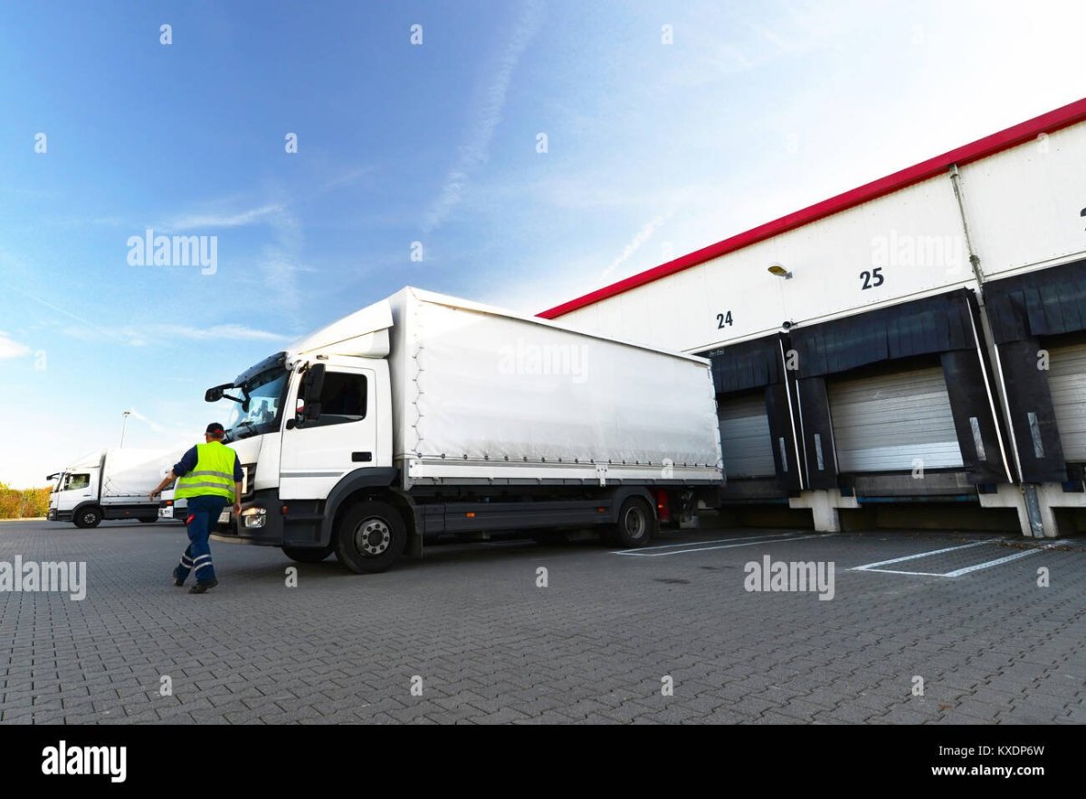 Разгрузка фургона