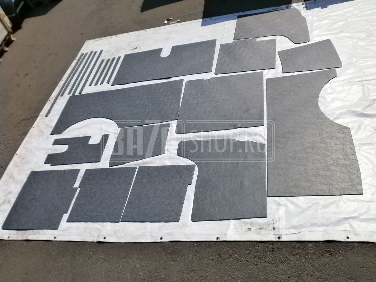 Обшивка салона УАЗ 452 полная дермантин (жёсткая на ДВП) К-кт из 22 поз