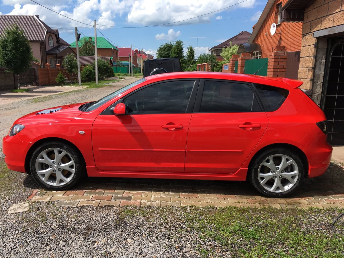 Мазда 3 БК на снежинках 17