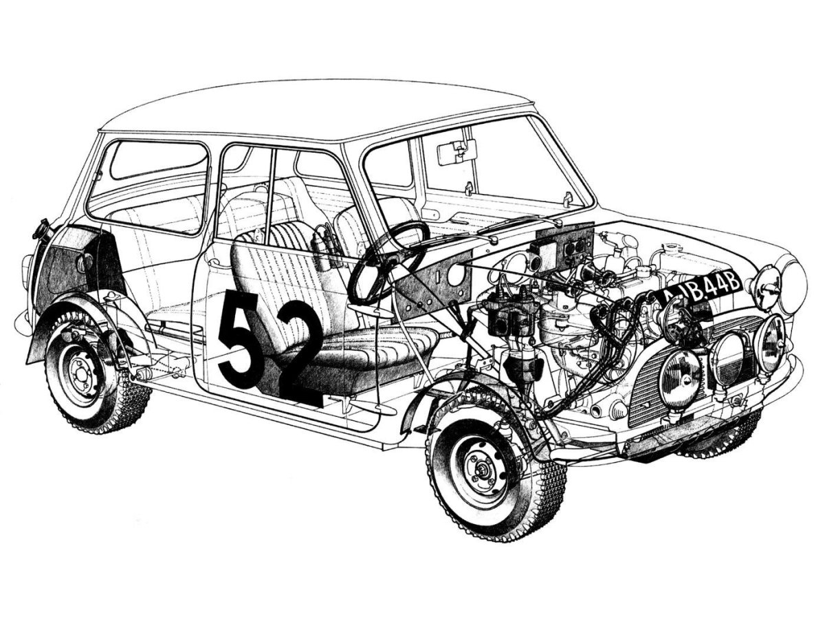 Чертеж Austin Mini