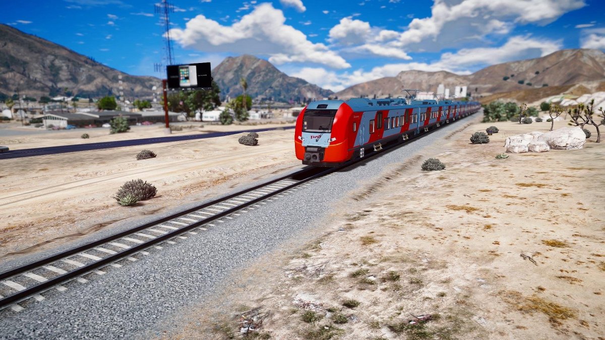 Поезд Ласточка в ГТА 5