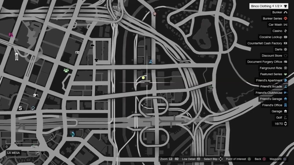 ЛСПД ГТА 5 на карте