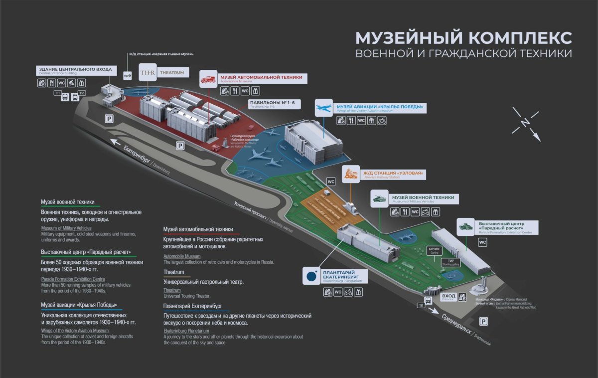 Музей военной техники в верхней Пышме схема