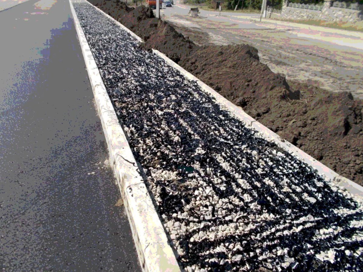 Выкрашивание асфальтобетона