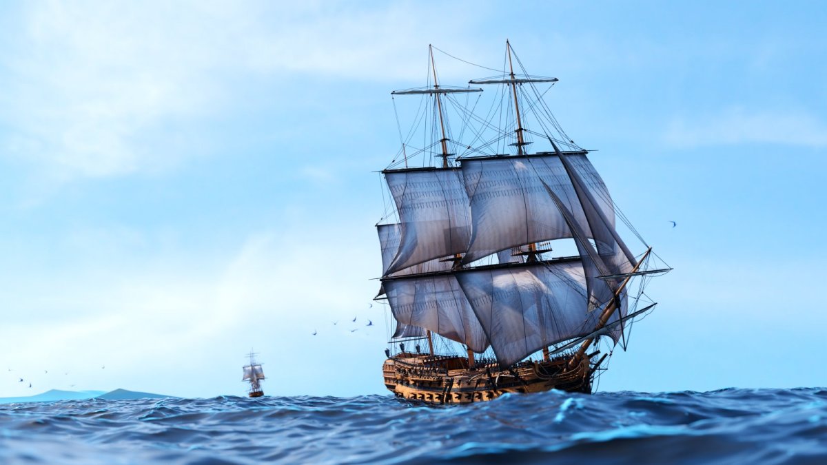 Обои парусные корабли