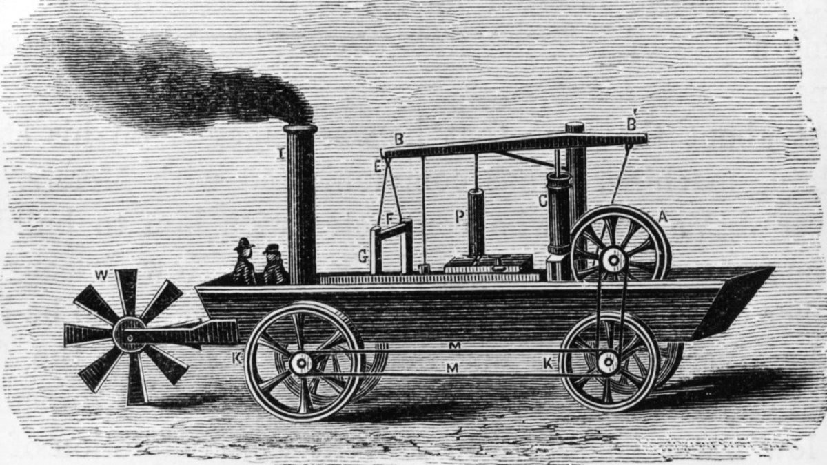 Оливер Эванс автомобиль с паровым двигателем
