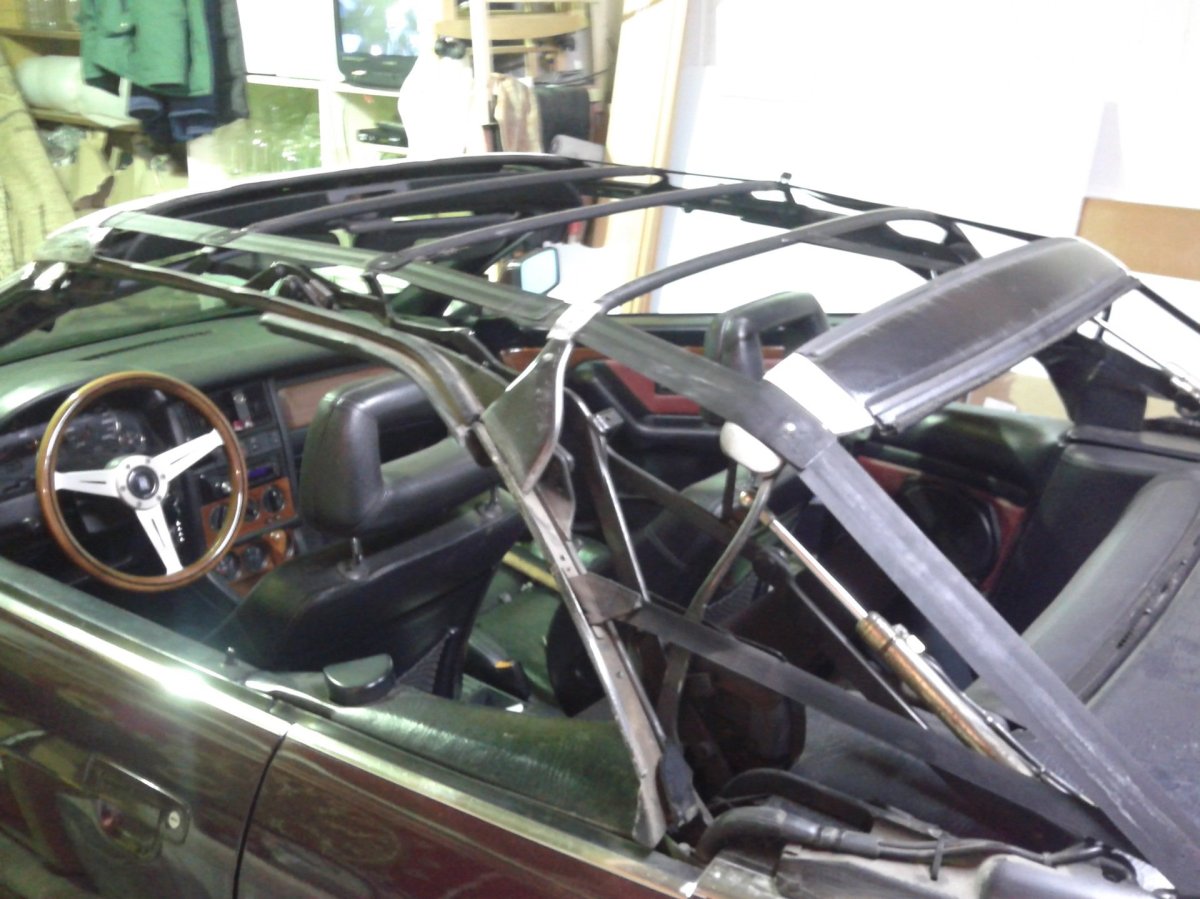 Каркас крыши кабриолета