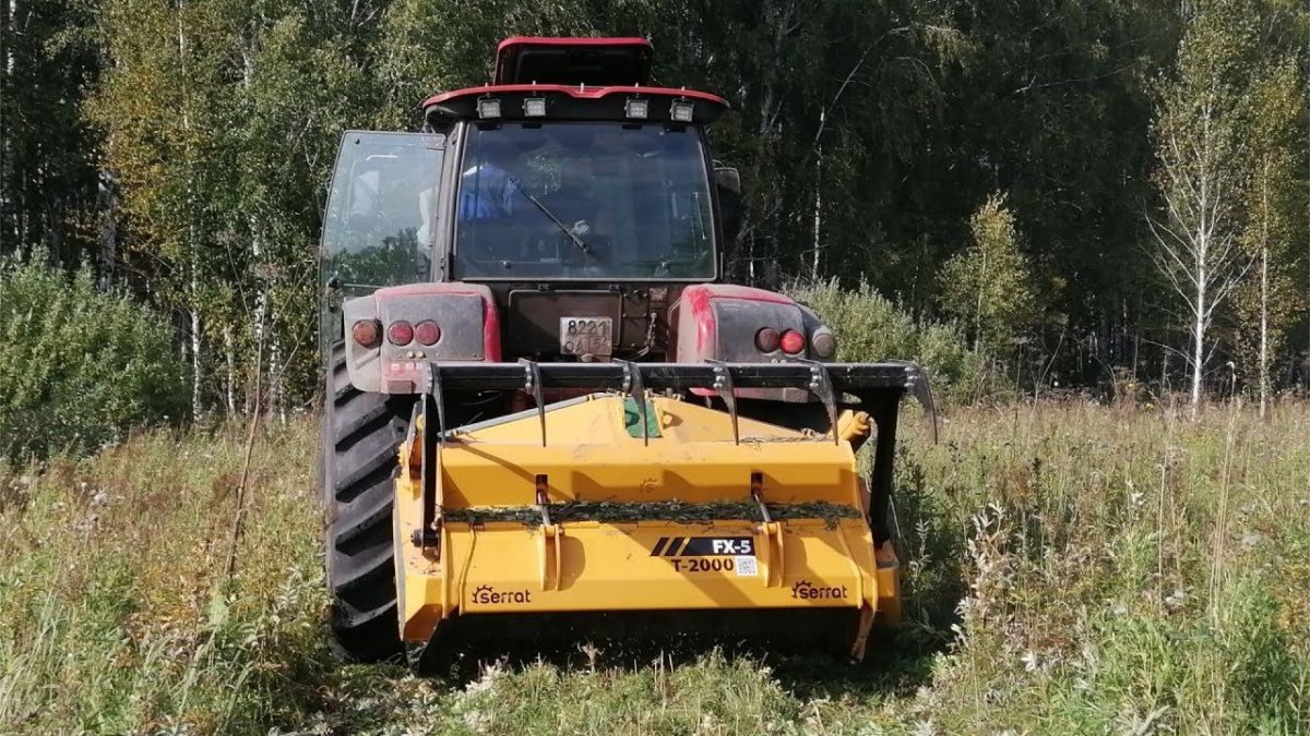 Расчистка полей мульчером