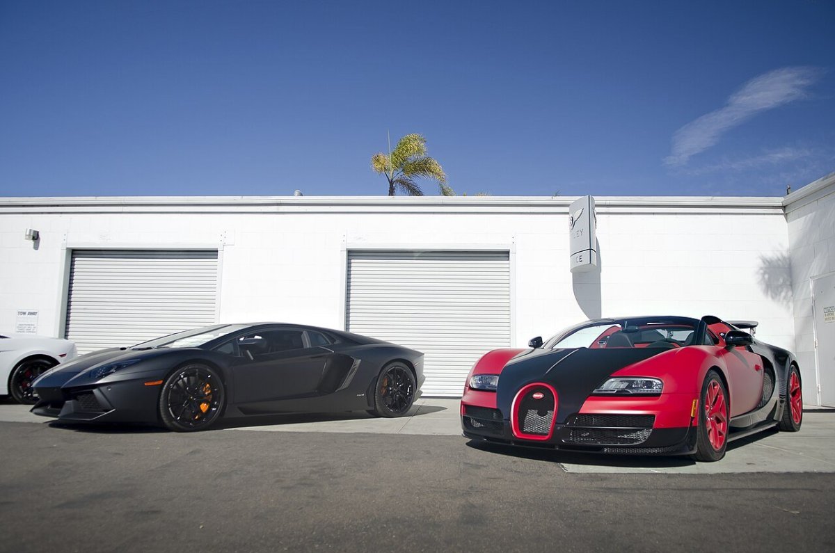 Бугатти и Феррари