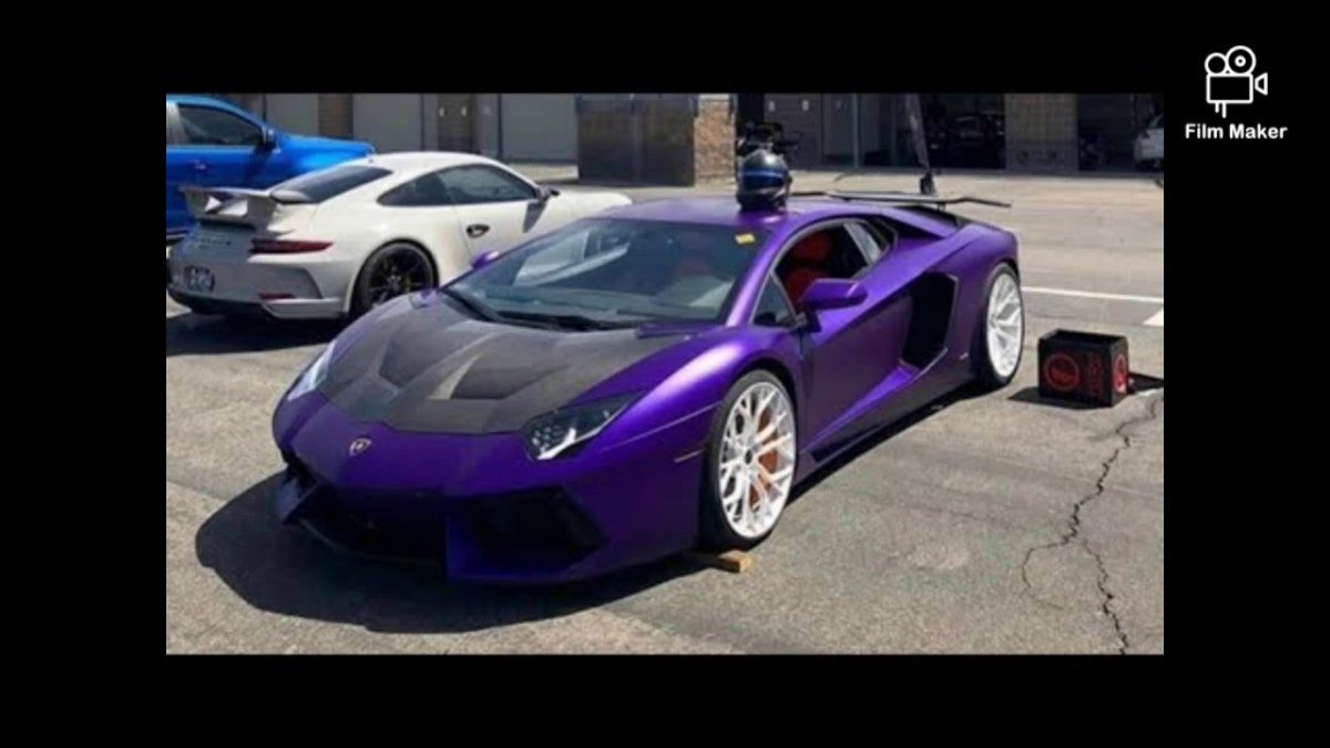 Purple on White Wheels car