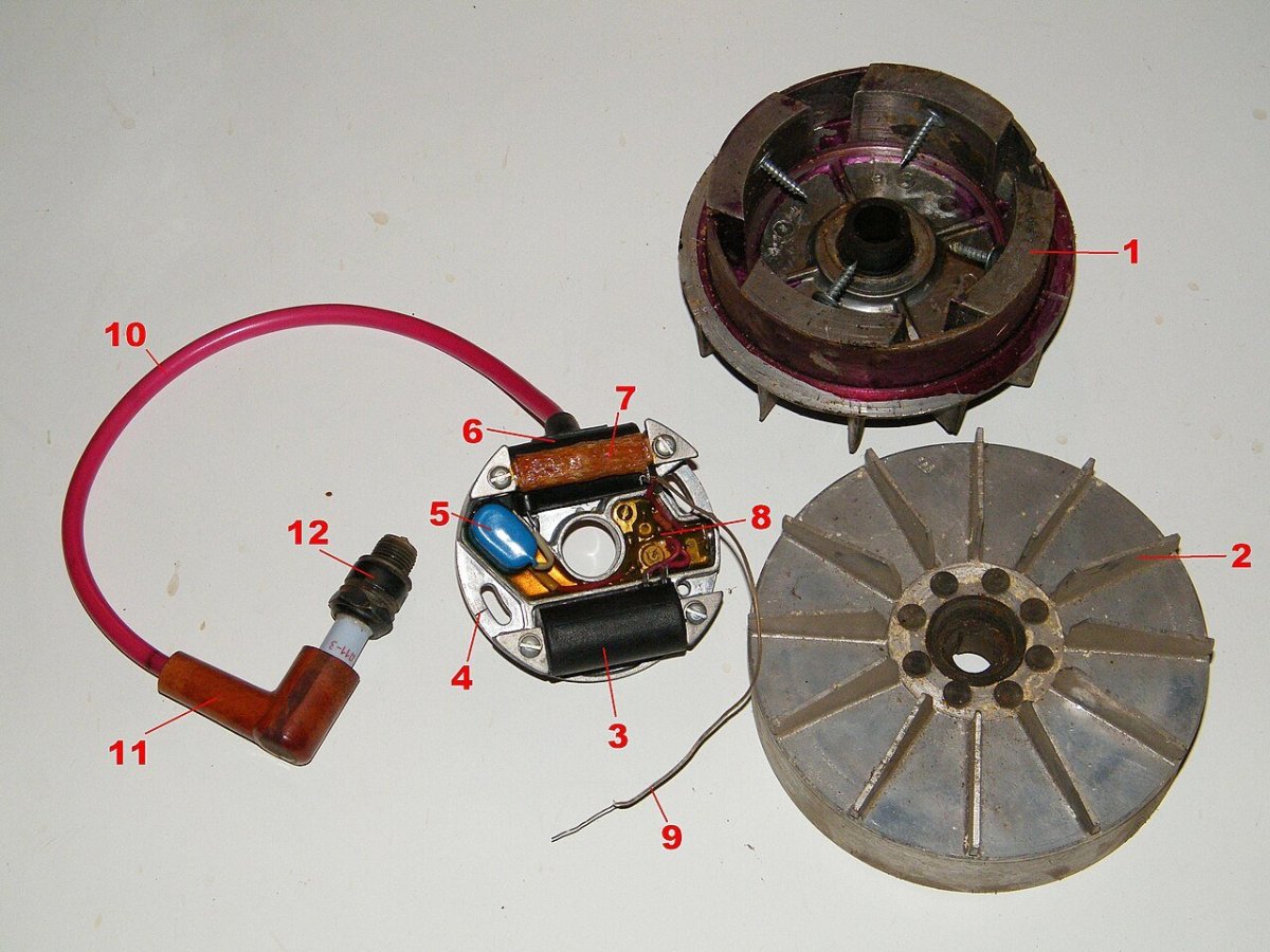 Электронное зажигание бензопилы Урал МБ-1