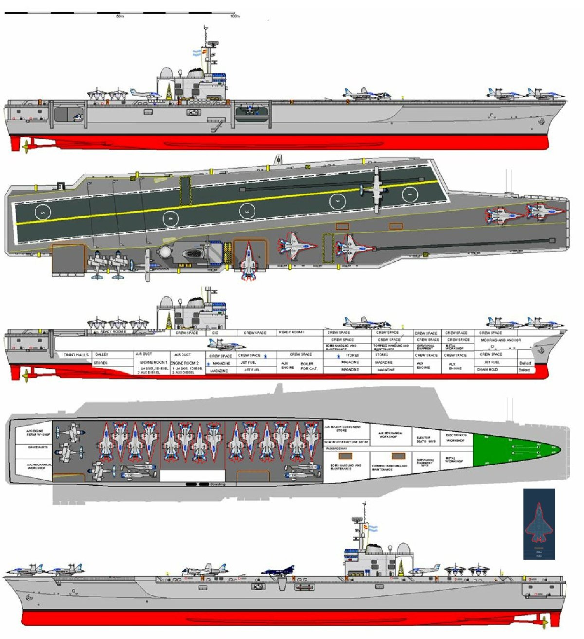 Авианосец Эссекс чертежи