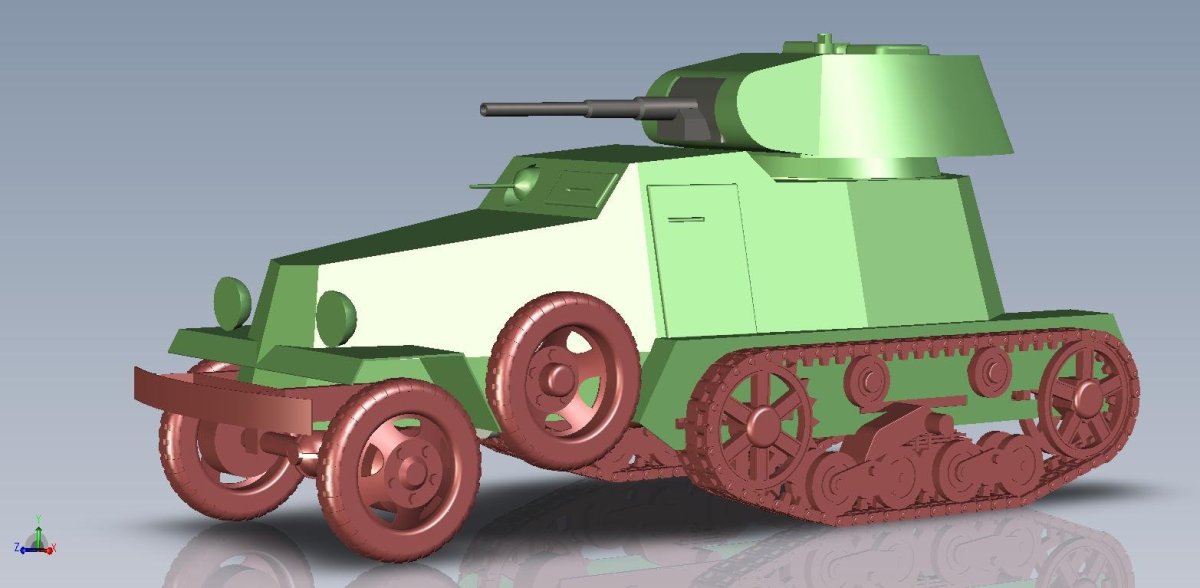 Полугусеничный бронетранспортер б-3