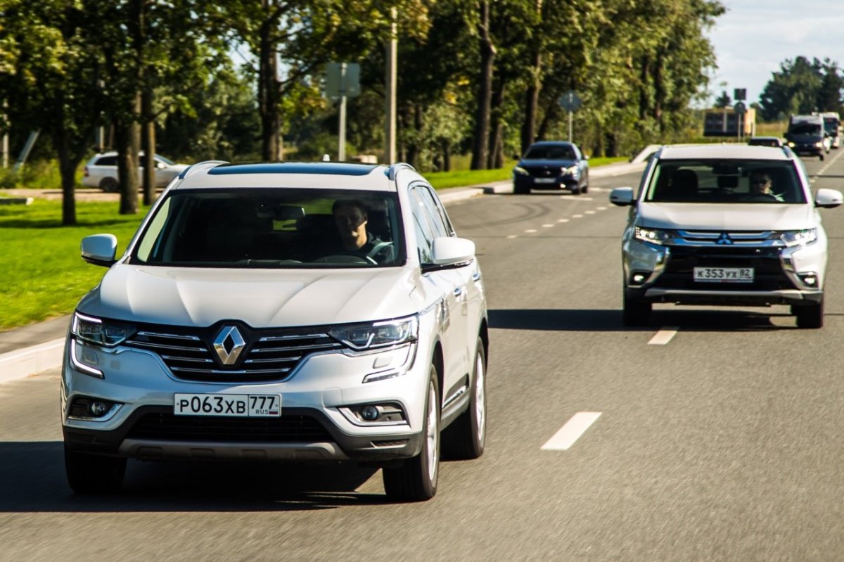 Аутлендер и Колеос 2018 сравнительный тест драйв