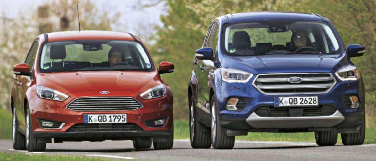 Форд фокус 3 и Форд Куга рядом