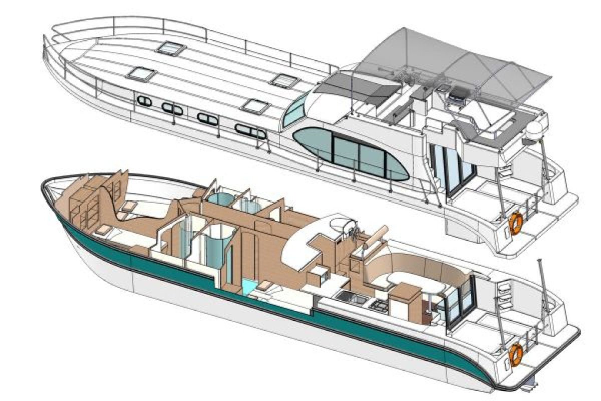 Хаусбот Nicols sedan 1000
