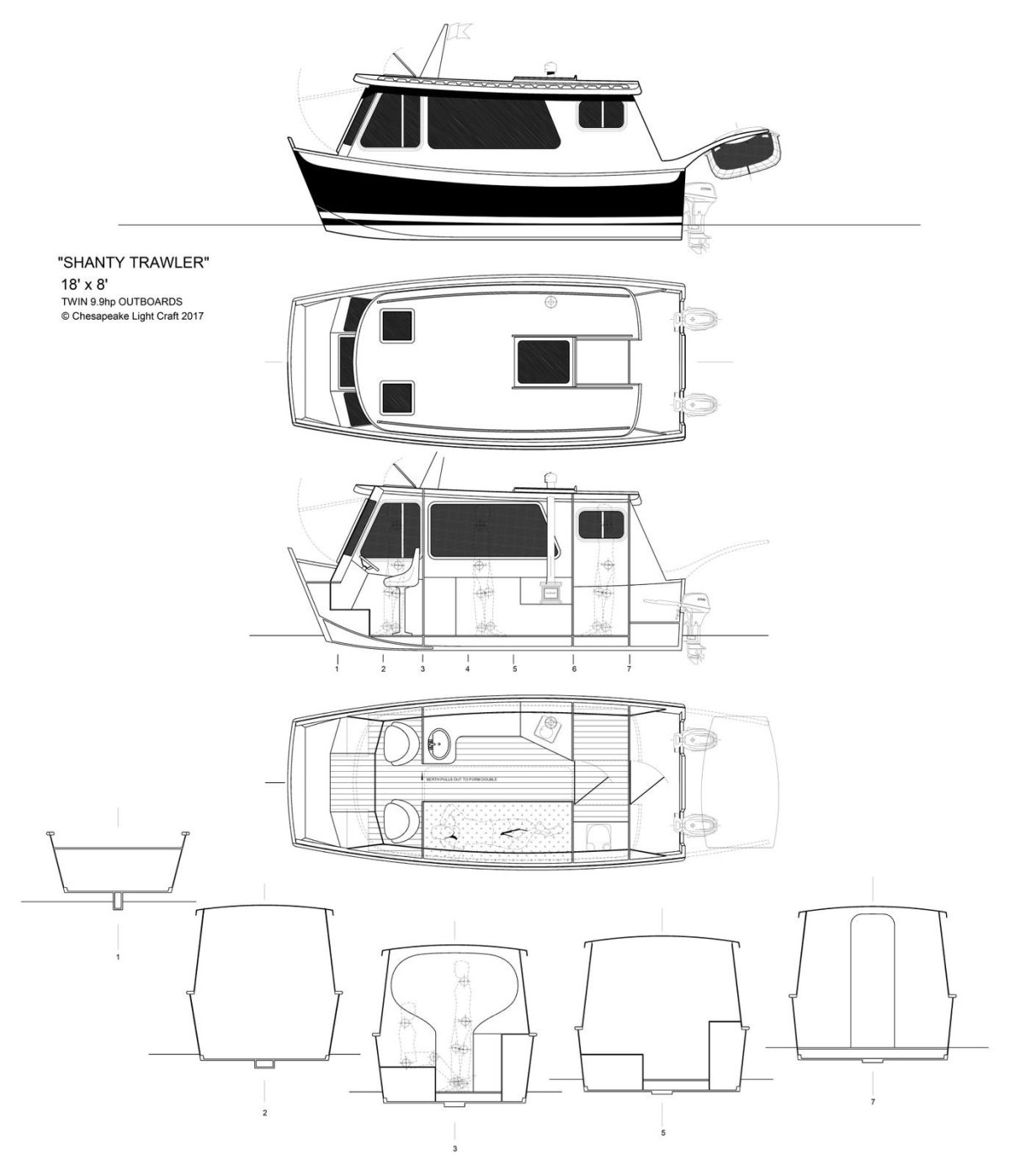 CLC Teardrop Camper чертежи