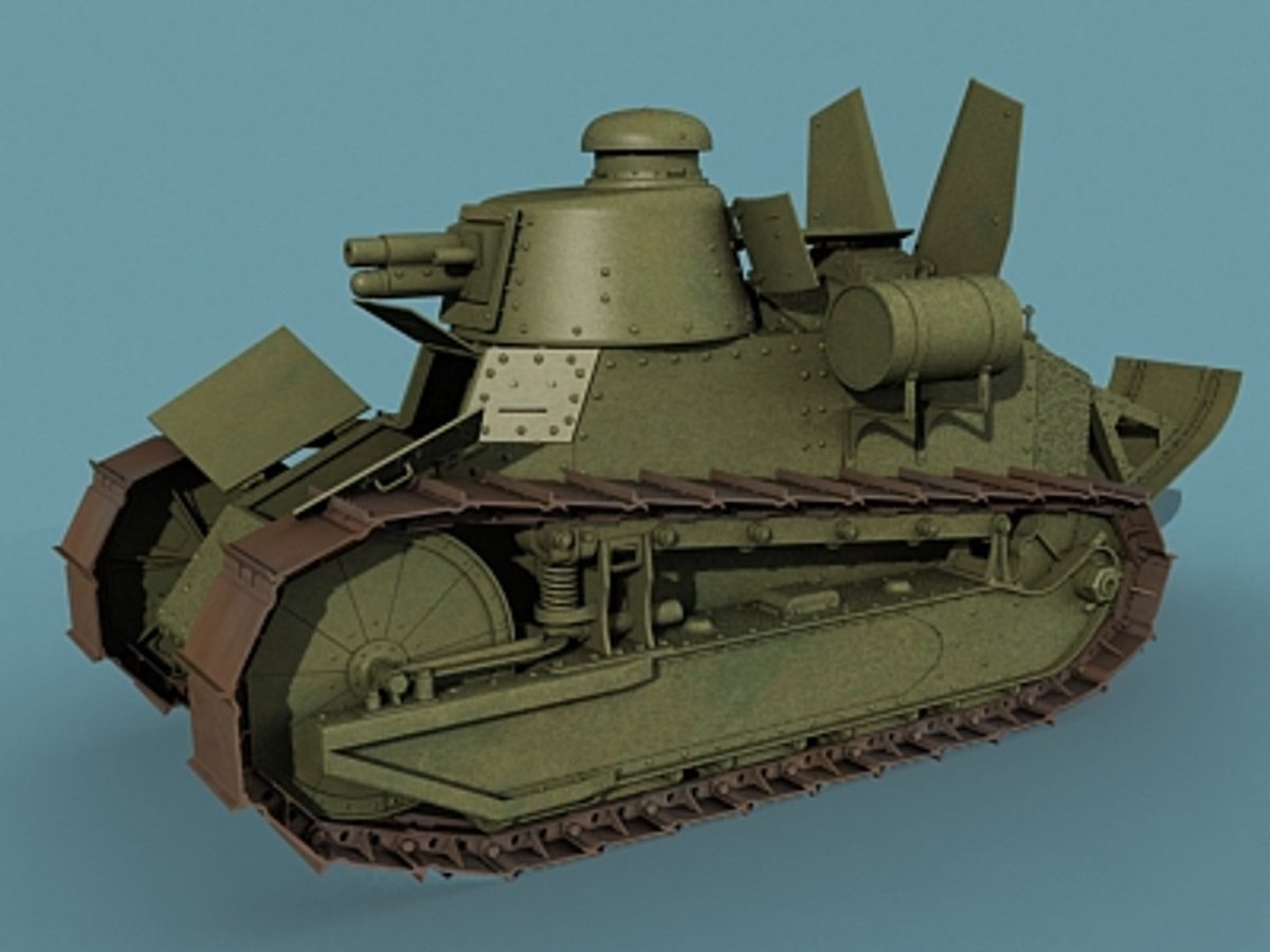 Рено ФТ 17 сбоку