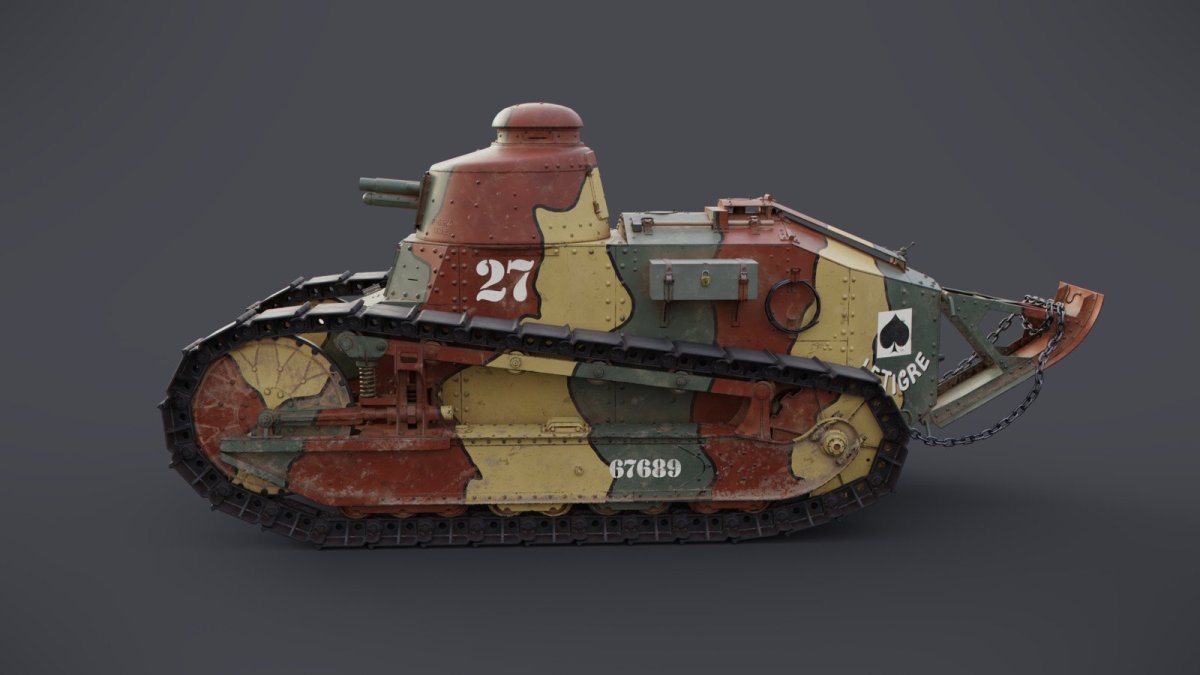 Гусеница танка Рено фт17