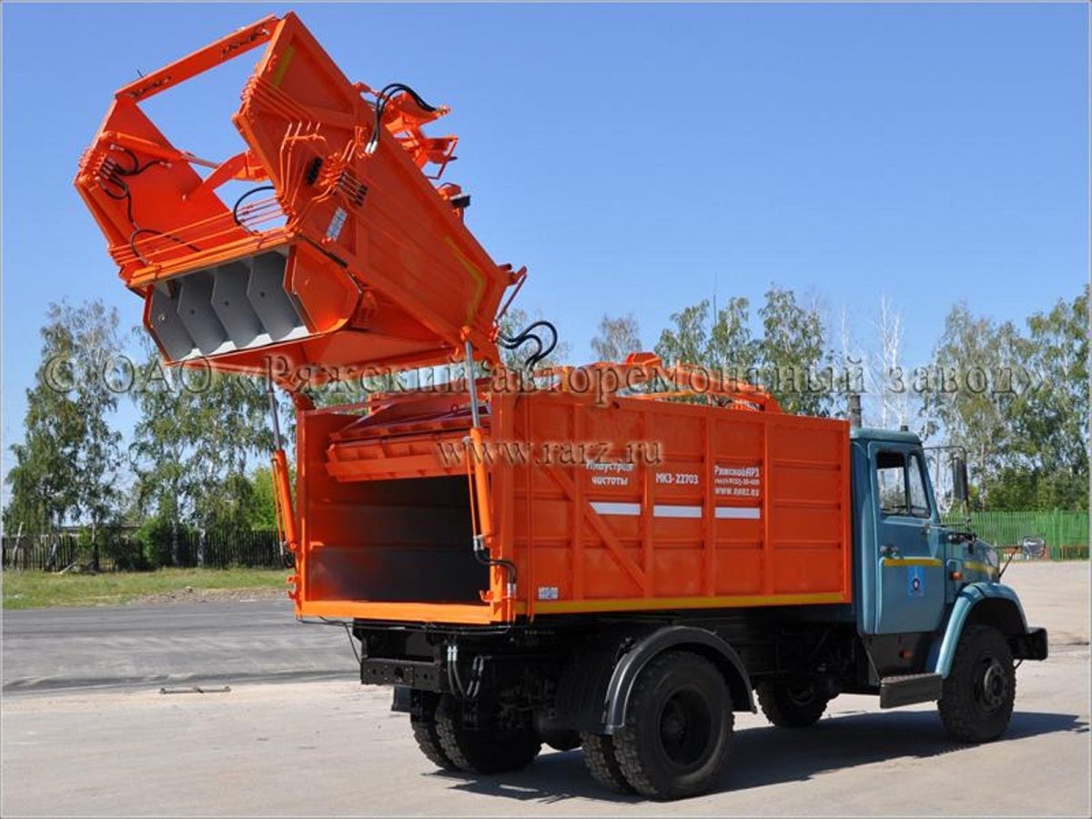 Мусоровоз ЗИЛ С задней загрузкой МКЗ-10