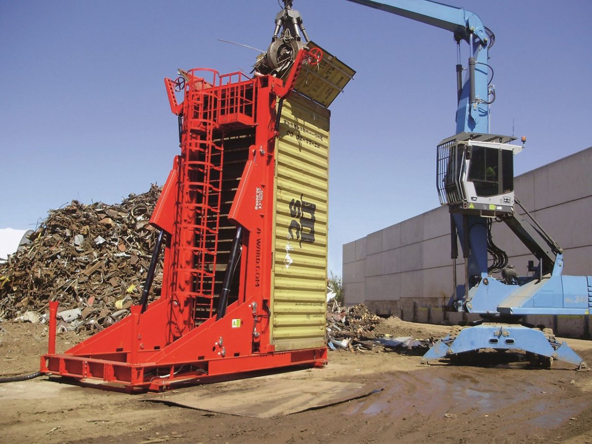 Опрокидыватель 20 футовых контейнеров